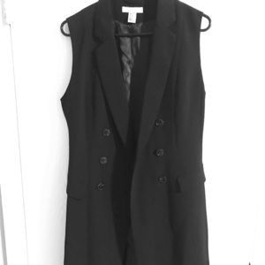 H&M Belted Jacket/Coat Sleeveless